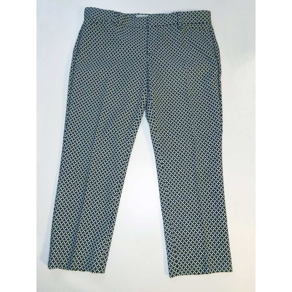 Gap slim-fit cropped pant in a geometric pattern